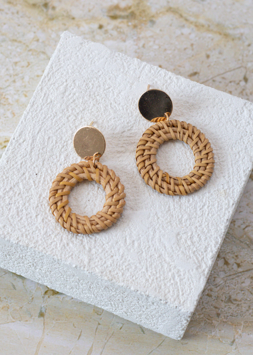 Coastal Charm Raffia Earrings