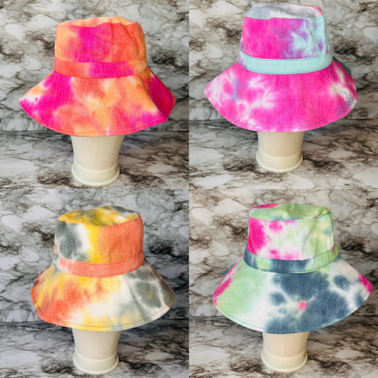 Tye Dye Bucket Hats (Various Colors)