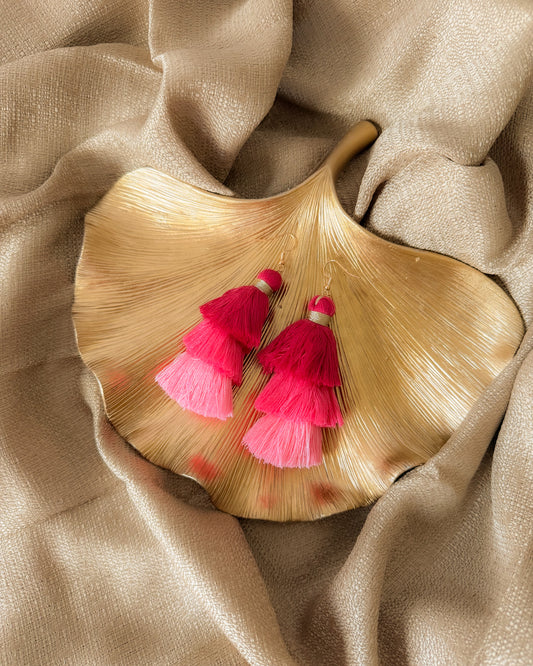 Sunset Stroll Tassel Earrings