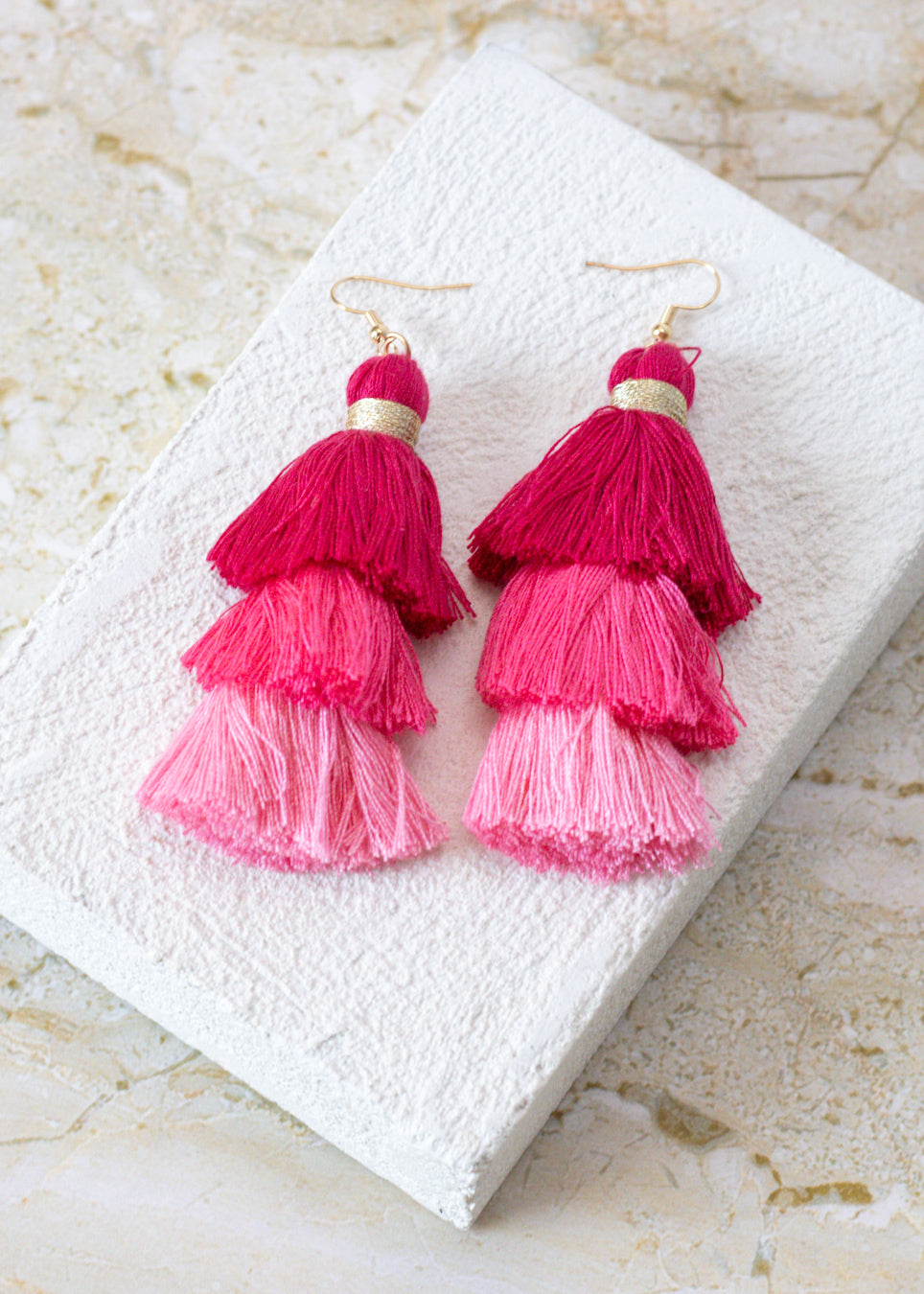 Sunset Stroll Tassel Earrings