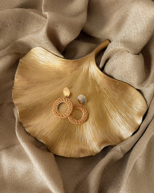 Coastal Charm Raffia Earrings