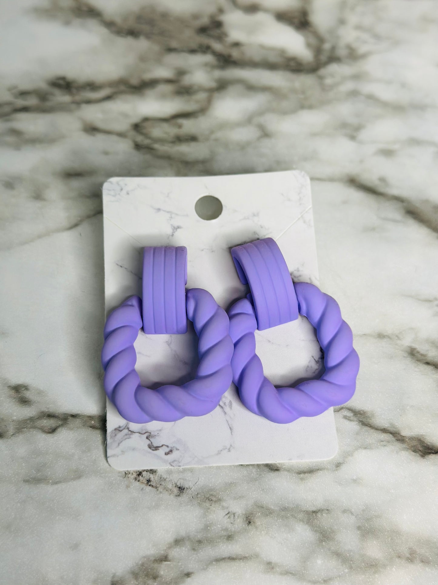 Twisted Hoops (Lilac)