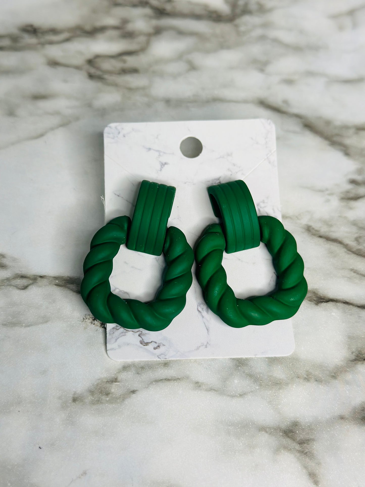 Twisted Hoops (Green)