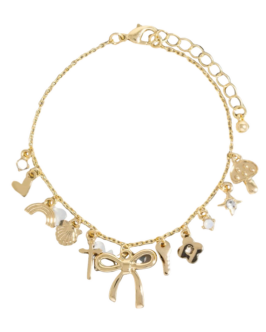 Golden Whimsy Charm Bracelet
