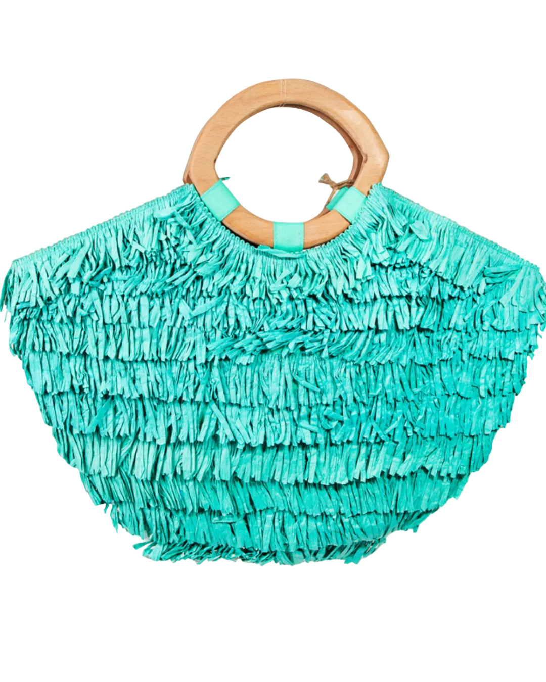 Tropical Tease Raffia Handbag