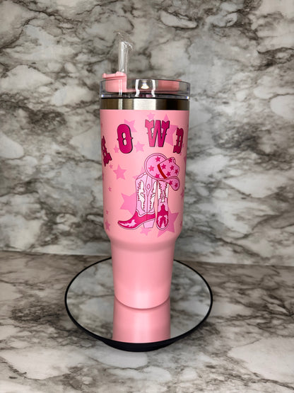 ‘Howdy’ Tumbler (Pink)