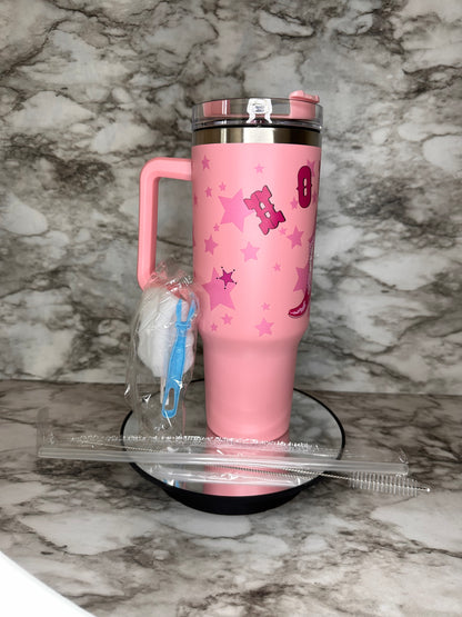 ‘Howdy’ Tumbler (Pink)