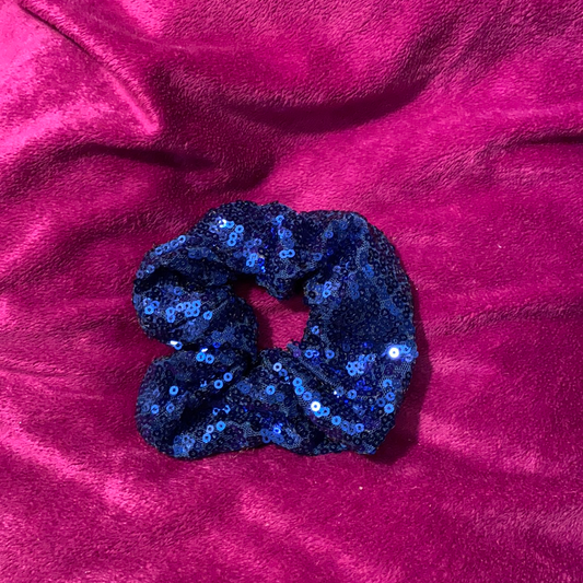 ‘Bossy Blue’ Sequin Scrunchie